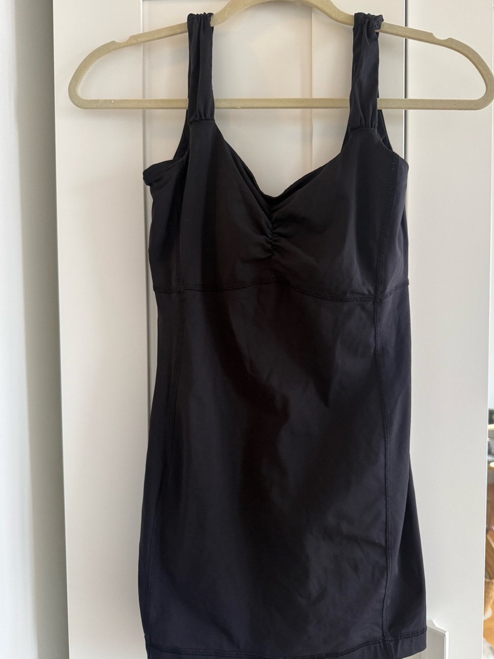 Lululemon Black Sleeveless Tank with built in sports bra